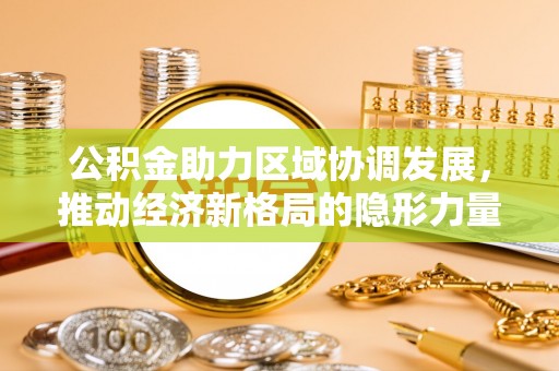 中坜公积金助力区域协调发展，推动经济新格局的隐形力量