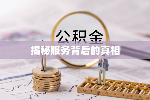 中坜揭秘服务背后的真相
