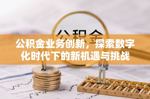 中坜公积金业务创新，探索数字化时代下的新机遇与挑战