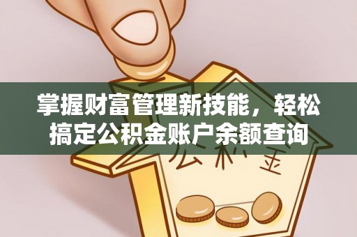 中坜掌握财富管理新技能，轻松搞定公积金账户余额查询