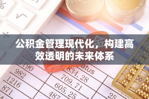 中坜公积金管理现代化，构建高效透明的未来体系
