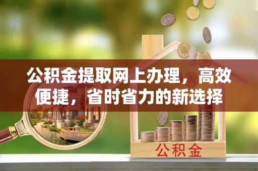 中坜公积金提取网上办理，高效便捷，省时省力的新选择