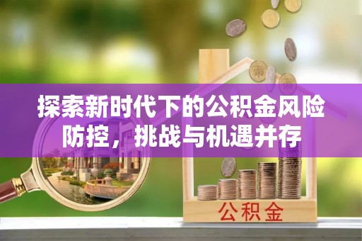 中坜探索新时代下的公积金风险防控，挑战与机遇并存