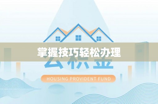 中坜掌握技巧轻松办理