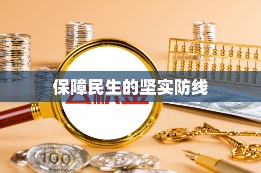 中坜保障民生的坚实防线