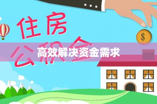 中坜高效解决资金需求