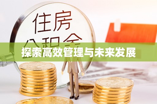 中坜探索高效管理与未来发展