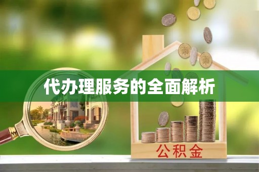 中坜代办理服务的全面解析