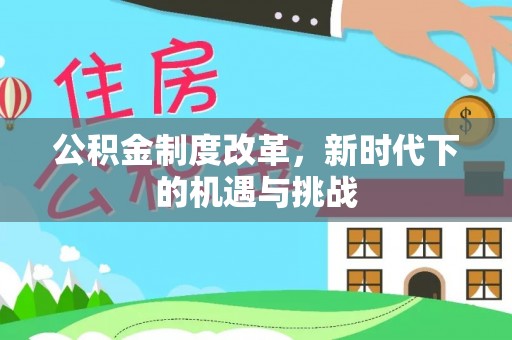 中坜公积金制度改革，新时代下的机遇与挑战